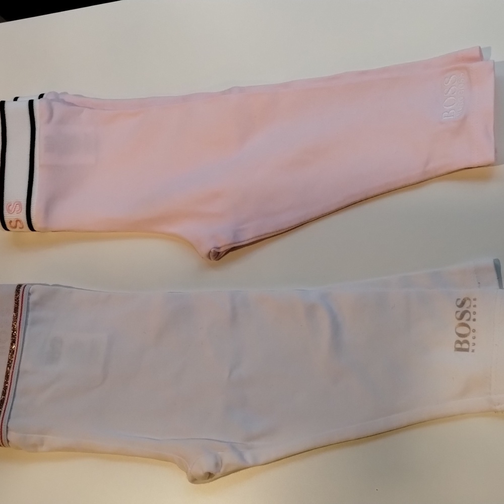 2 leggings for baby girl, 12 month, Hugo Boss